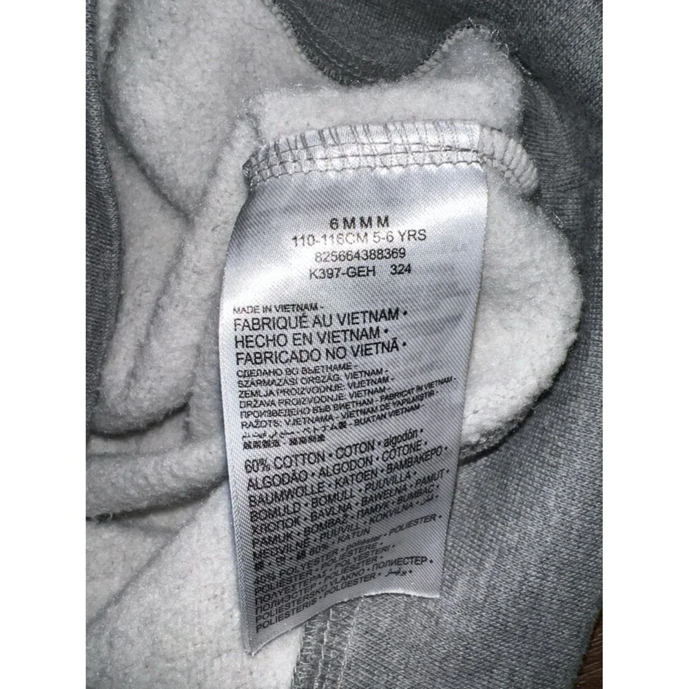 Nike Gray Sweatshirt with Blue and Black Logos
